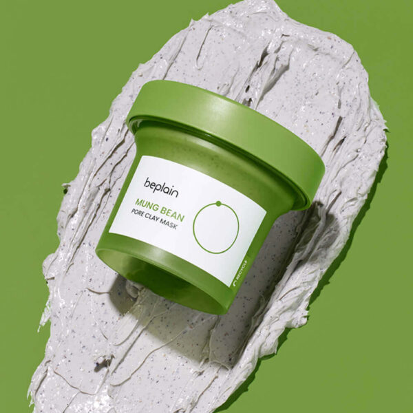 Глиняная Маска Для Очищения и Сужения Пор beplain Mung Bean Pore Clay Mask 120мл — изображение 3