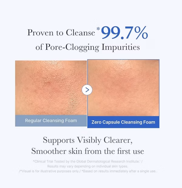Medicube Zero Pore SA Clear Capsule Cleansing Foam 120g Results