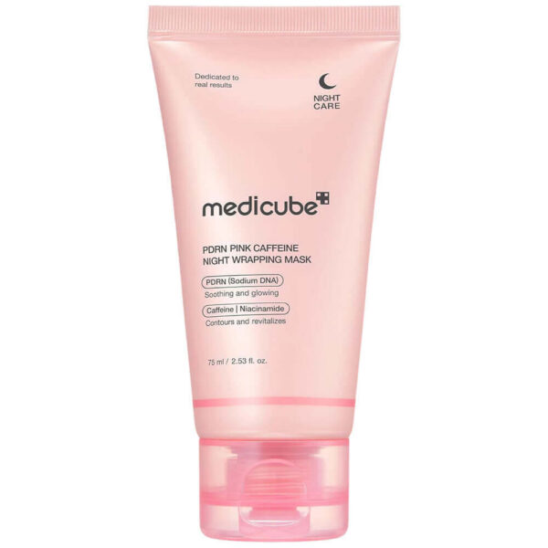 Ночная Маска Для Снятия Отеков и Восстановления Medicube PDRN Pink Caffeine Night Wrapping Mask 75мл