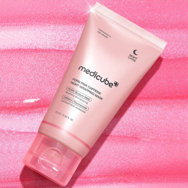 Öömask Taastamiseks ja Tursete Vähendamiseks Medicube PDRN Pink Caffeine Night Wrapping Mask 75ml