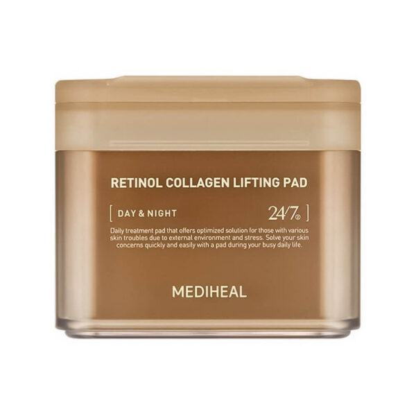 Пэды с Ретинолом Для Антивозрастного Ухода Mediheal Retinol Collagen Lifting Pad 100шт