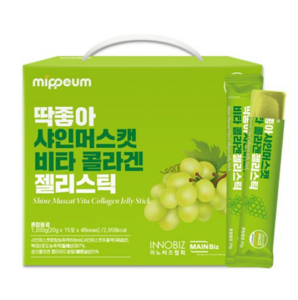Желе с Коллагеном Со Вусом Винограда Для Здоровой Кожи Mippeum Shine Muscat Vita Collagen Jelly Stick