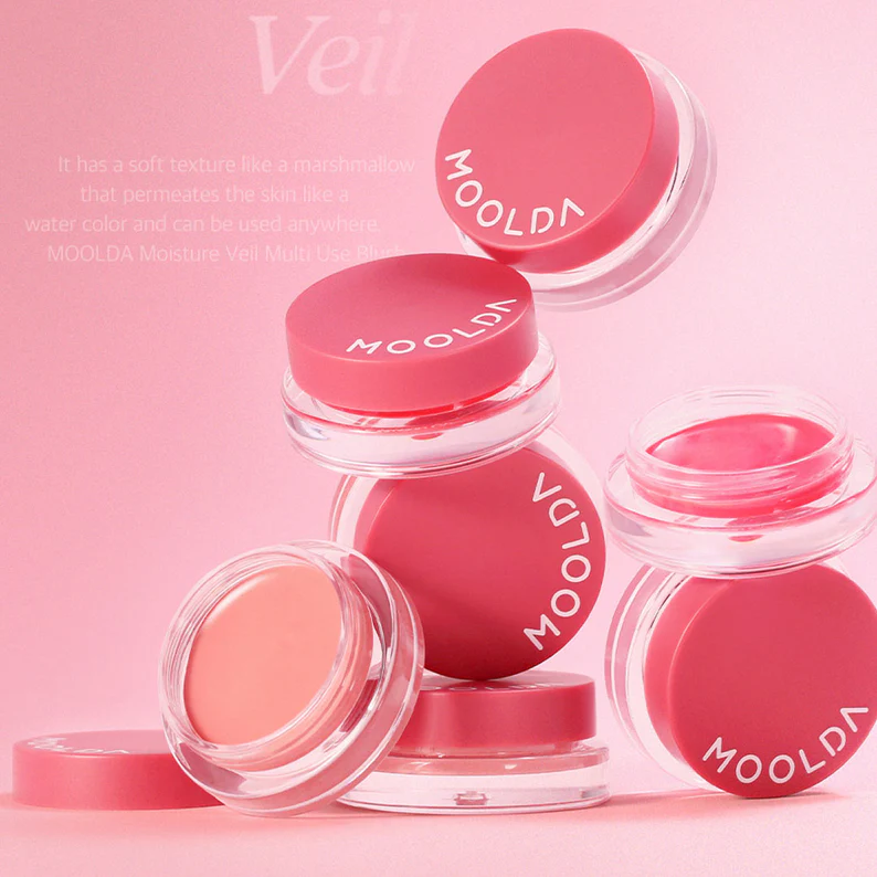MOOLDA Moisture Veil Multi-Use Blusher Sakura Peach 3g