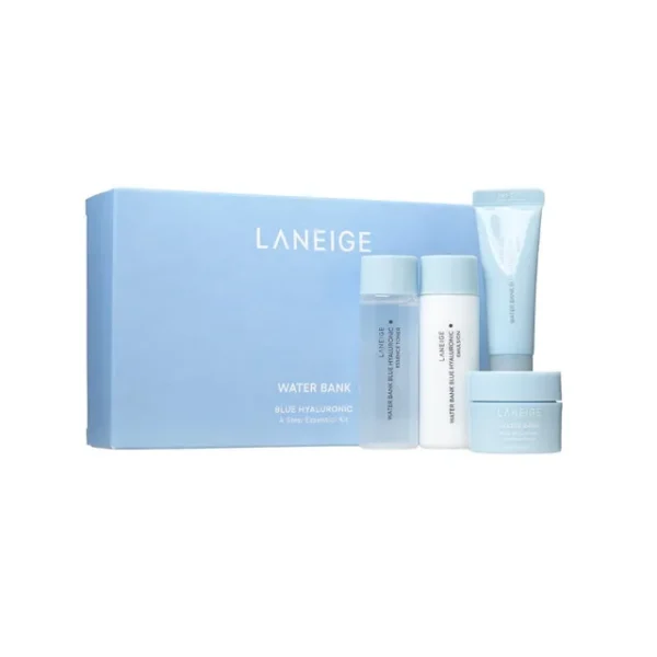 Набор Для Интенсивного Увлажнения Кожи с Гиалуроновой Кислотой Laneige Water Bank Blue Hyaluronic 4 Step Essential Kit