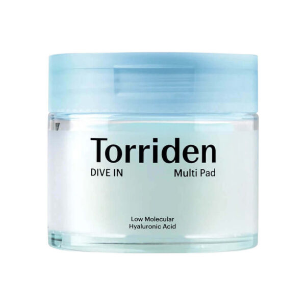 Глубоко увлажняющие и Успокаивающие Тонер-Пэды Torriden DIVE IN Low Molecular Hyaluronic Acid Multi Pad 80шт