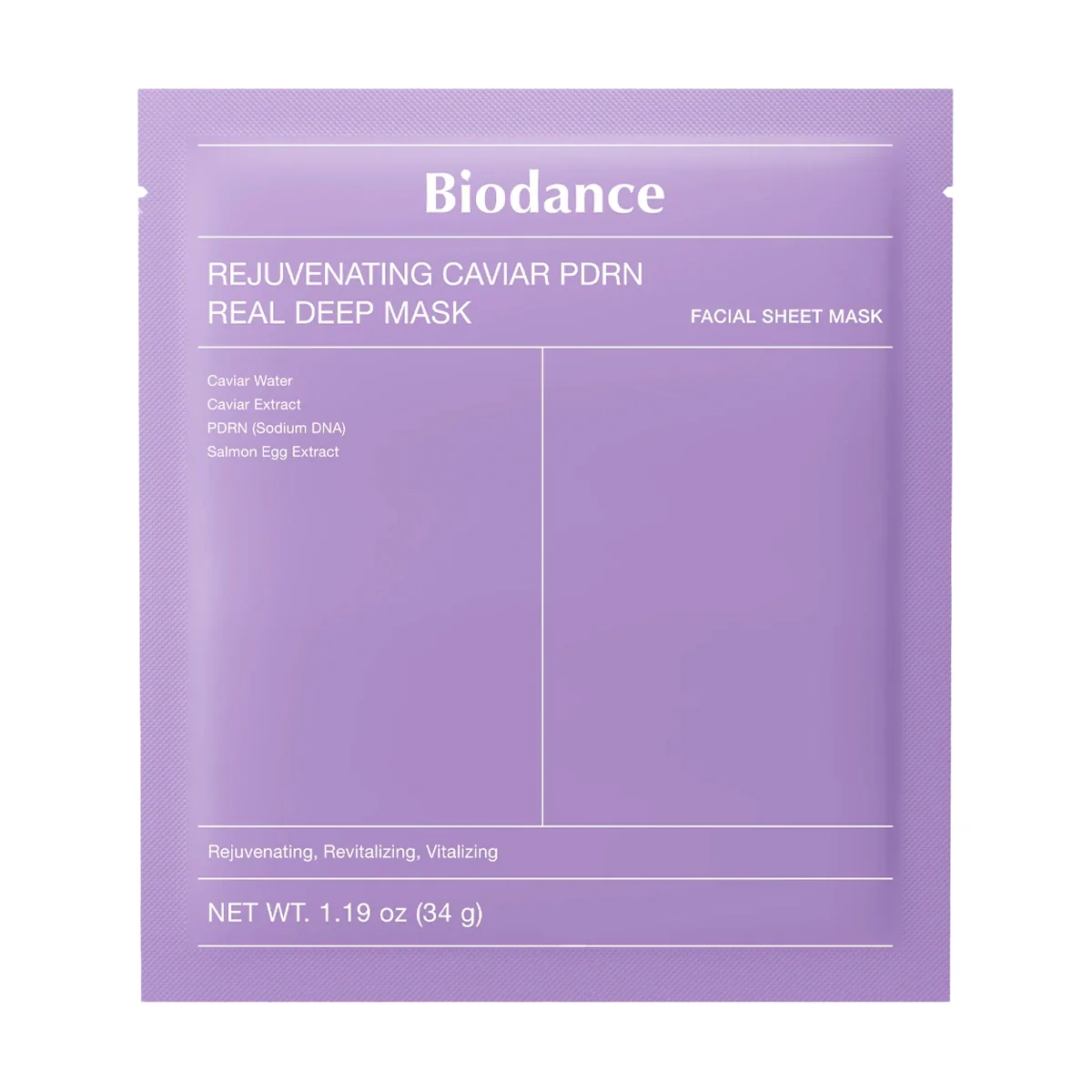 Восстанавливающая Антивозрастная Маска Biodance Rejuvenating Caviar PDRN Real Deep Mask