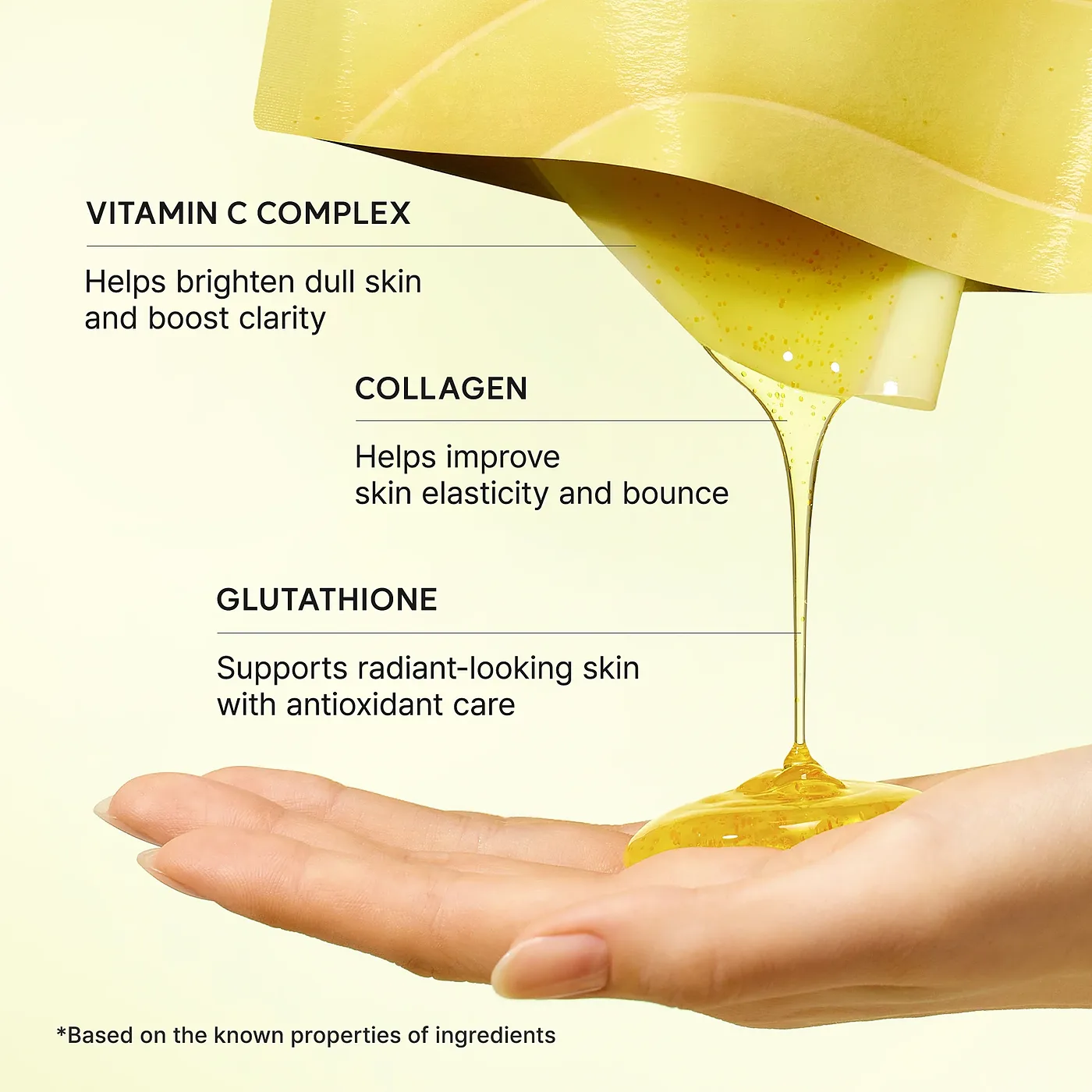Brightening and Cooling Hydrogel Mask Arencia Vita Collagen Radiance Jello Mask | Healthyskin.ee