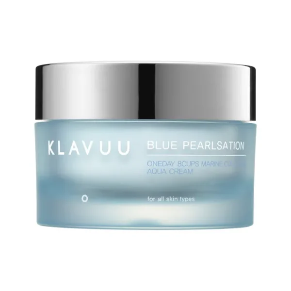 Гель-Крем с Морским Коллагеном для Сияния и Упругости Кожи Klavuu Blue Pearlsation One Day 8 Cups Marine Collagen Aqua Cream 50мл | Healthyskin.ee