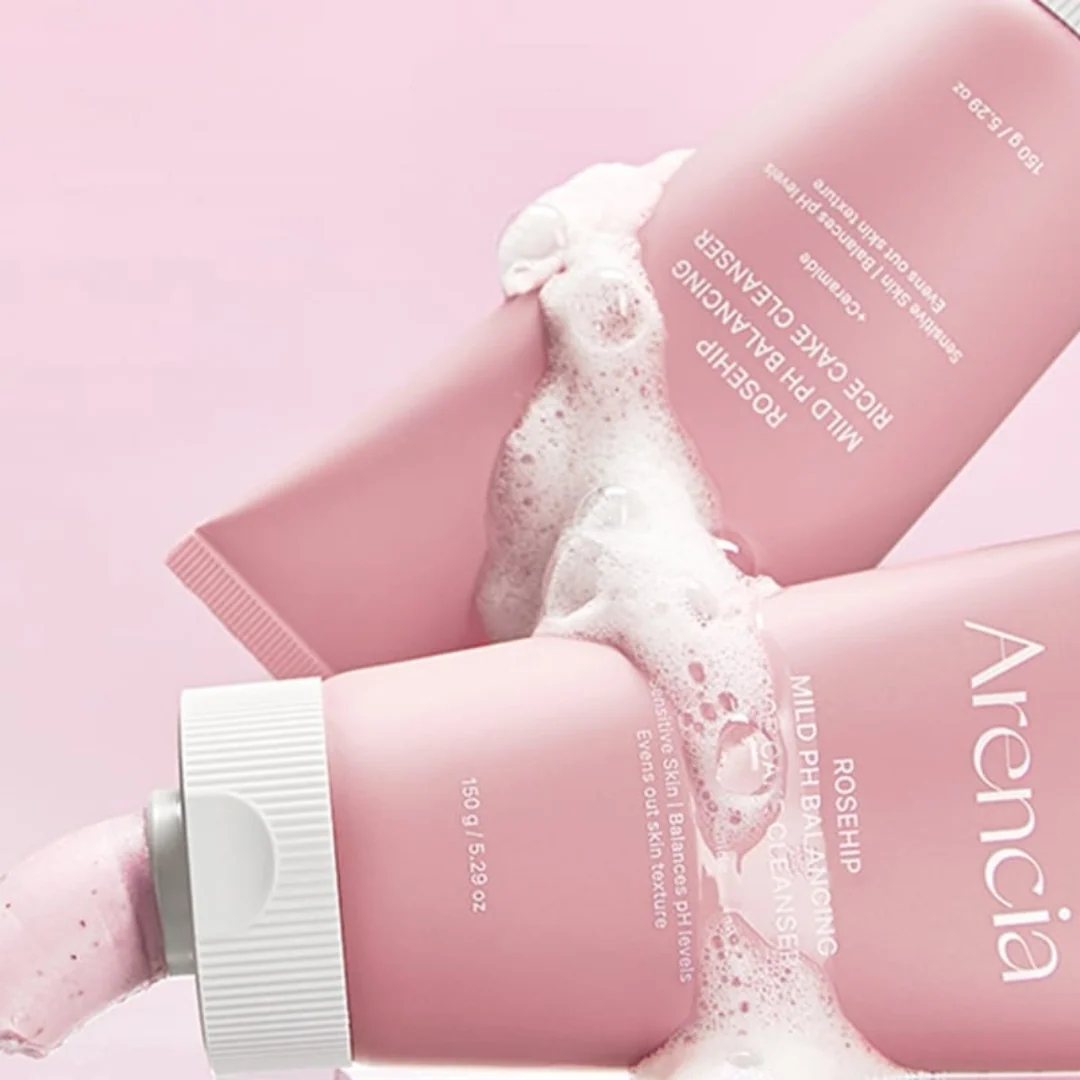 Arencia Rosehip Mild pH Balancing Rice Cake Cleanser 150g | Healthyskin.ee