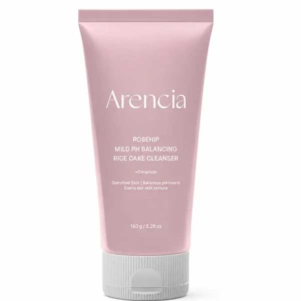 Очищающая Пенка Для Сухой Кожи 3-в-1 Arencia Rosehip Mild pH Balancing Rice Cake Cleanser 150г | Healthyskin.ee