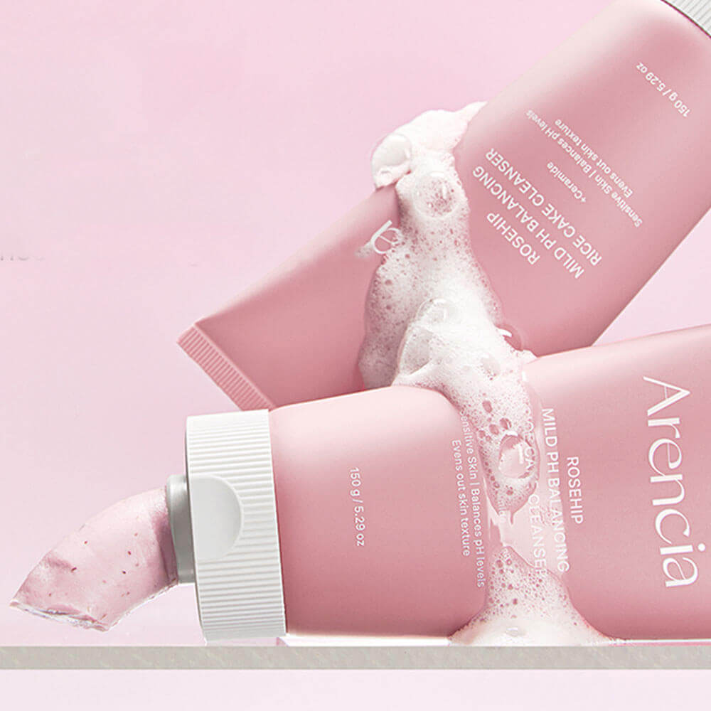 Arencia Rosehip Mild pH Balancing Rice Cake Cleanser 150g | Healthyskin.ee