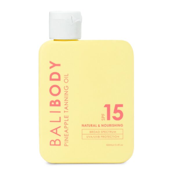 Масло Для Загара с Экстрактом Ананаса Bali Body Pineapple Tanning Oil 15 SPF 100мл | Healthyskin.ee