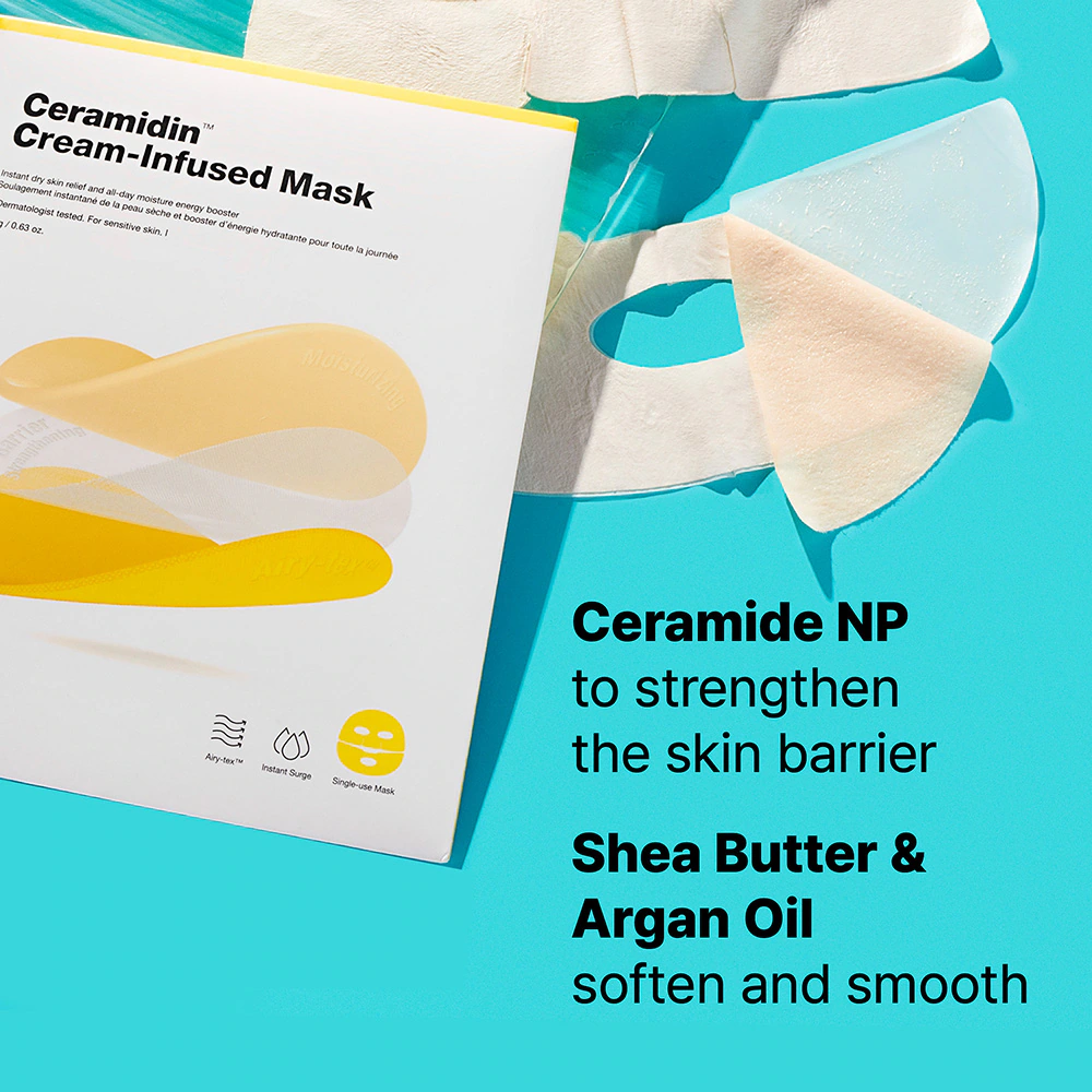 Cream Sheet Mask for Dry Skin and a Stronger Barrier Dr. Jart+ Ceramidin Cream-Infused Mask | Healthyskin.ee