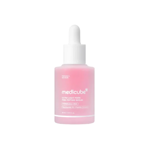 Лёгкая Сыворотка для Ровного Тона и Сияния Medicube Ultra Light PDRN Pink Peptide Serum 30мл | Healthyskin.ee