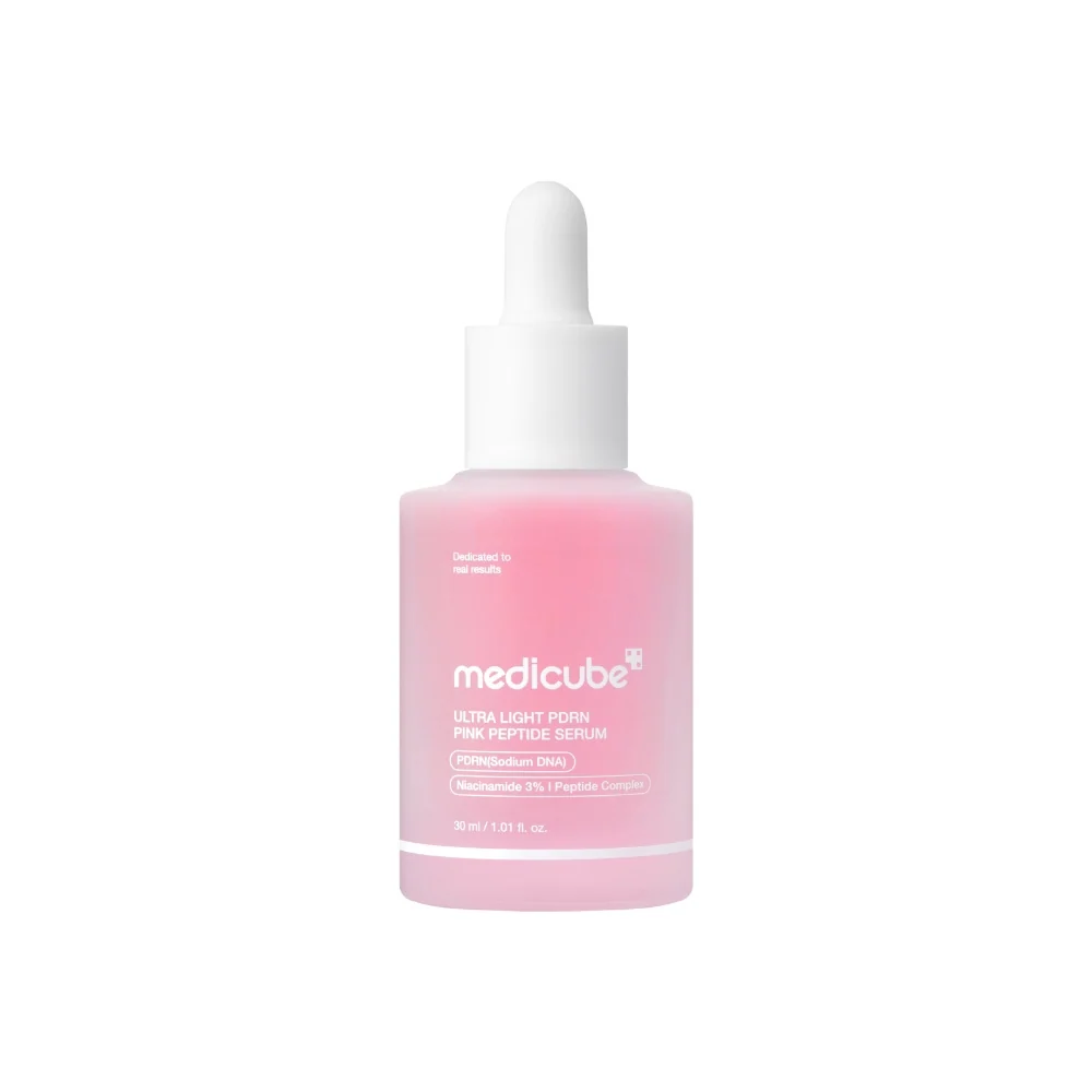 Лёгкая Сыворотка для Ровного Тона и Сияния Medicube Ultra Light PDRN Pink Peptide Serum 30мл | Healthyskin.ee